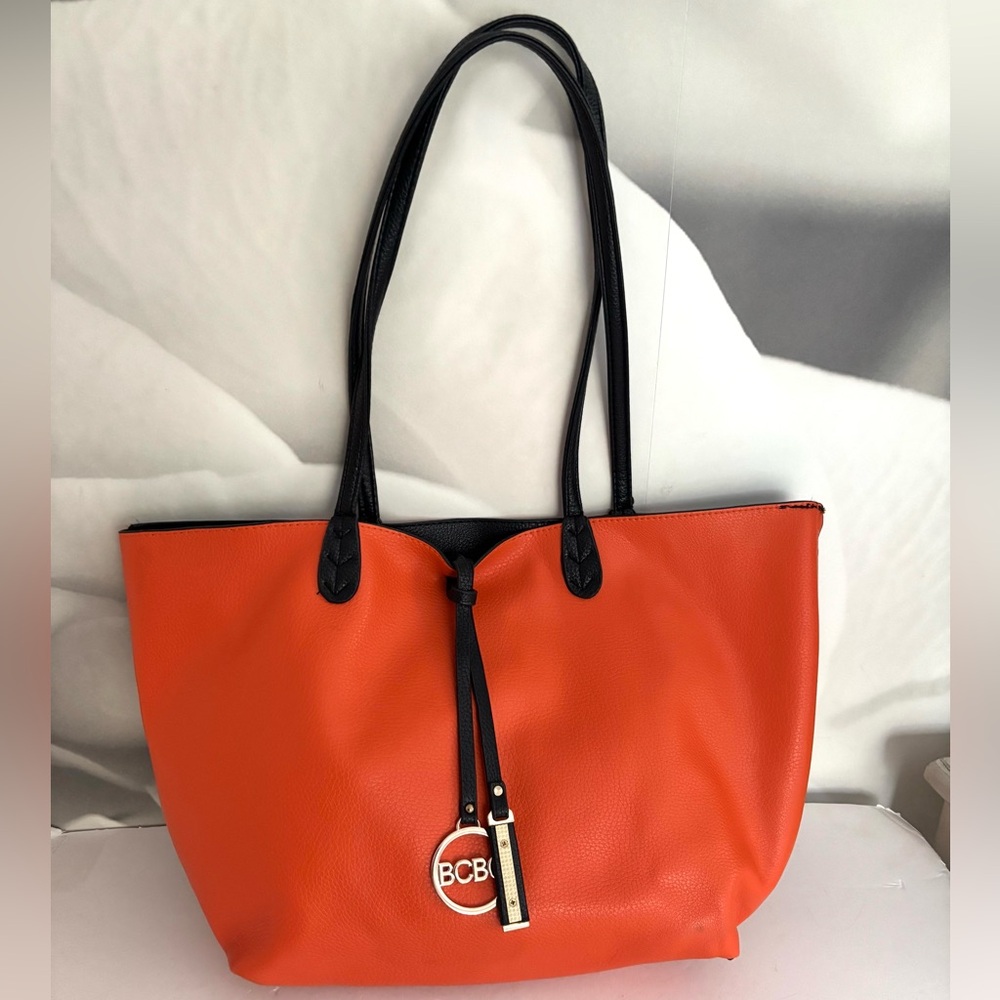 BCBGeneration reversible  Orange/ black tote bag